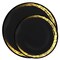 Smarty Had A Party Black w/Gold Moonlight Round Plastic Dinnerware Value Set (120 Dinner Plates+120 Salad Plates), 240PK 960BGVP-CASE - alternate 2